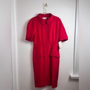 NWT Vintage Nipon Boutique Red Dress 10 Christmas valentines